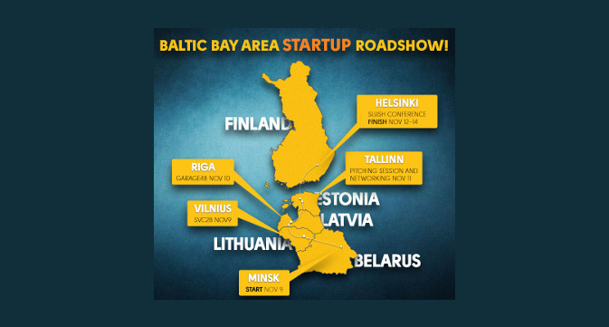 Startup Belarus announces the Baltic BayAreaStartupRoadShow For November 9-12